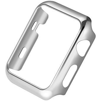 Apple Watch Series 3 Case,Mangix Super Thin PC Plated Plating Protective Bumper Case for for for Apple Watch Series 3/Edition/Nike  (42mm Silver)