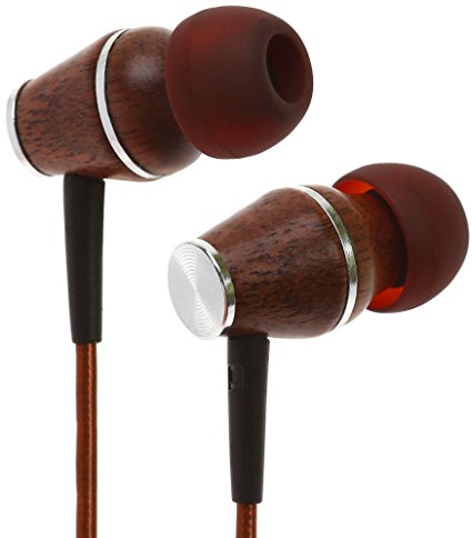 Symphonized XTC 2.0 Premium Genuine Wood In-ear Noise-isolating Headphones|Earbuds|Earphones with Innovative Shield Technology Cable and Mic (Bronze)