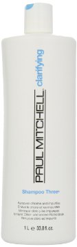 Paul Mitchell Shampoo Three, Removes Chlorine and Impurities, 33.8-ounce