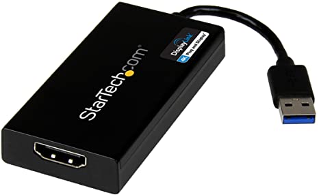 StarTech.com USB32HD4K USB 3.0 to 4K HDMI External Multi Monitor Video Graphics Adapter - DisplayLink Certified - Ultra HD 4K