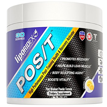 Liporidex POS/T BCAA Post Workout Supplement Powder. Increase Muscle and Reduce Inflammation.