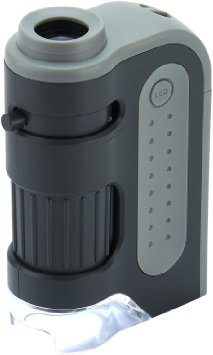 Carson MicroBrite Plus 60x-120x Power LED Lighted Pocket Microscope MM-300