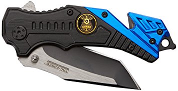 TAC Force TF-640 Series Assisted Opening Folding Knife, Two-Tone Tanto Blade, 4-1/2-Inch Closed