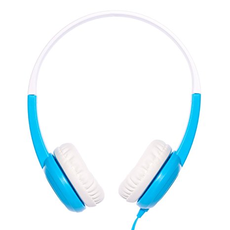 BuddyPhones - Safe for Kids Headphones - Blue