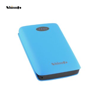 Portable Charger Power Banks, Shinngo EP-030 10000mAh Ultra High Capacity Dual USB Port Rubber External Battery Pack for iPhone 6 Plus/6/5S/5/4S, Samsung Galaxy, Cell Phones, Tablets (MAX OUTPUT:2.4A)