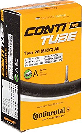 Continental 26" Bicycle Tube, 1.25"/1.75" 40mm Schrader Valve