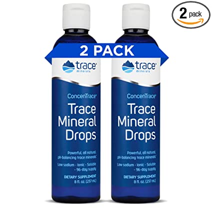 Trace Minerals Research - Concentrace Trace Mineral Drops, 8 fl oz liquid (Pack of 2)