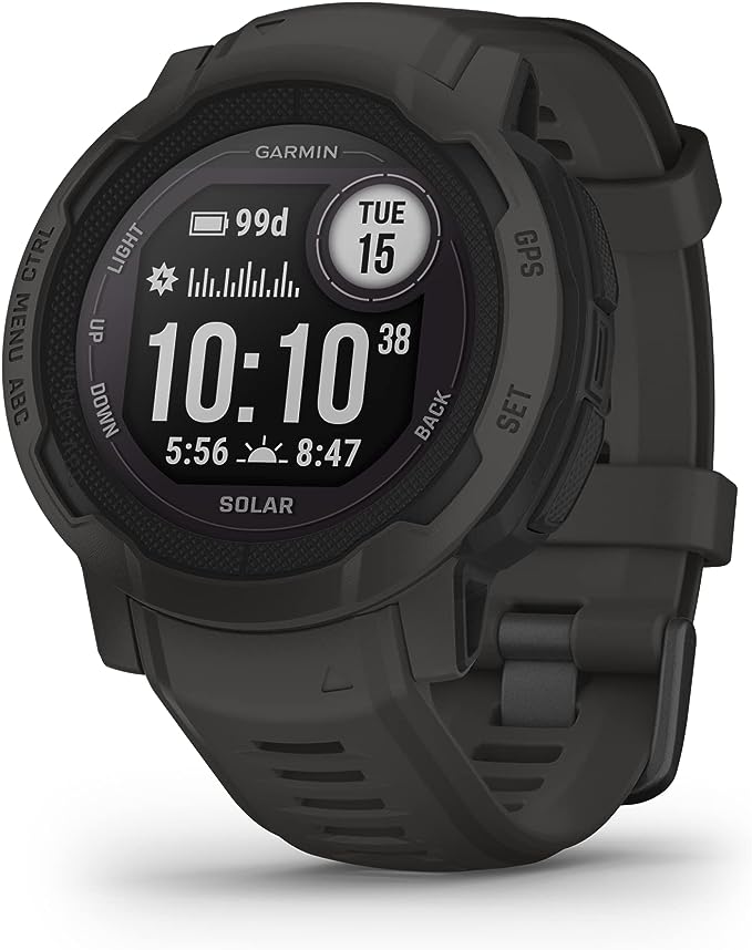 Garmin 010-02626-10 Instinct 2, Rugged Outdoor Watch with GPS, Built for All Elements, Multi-GNSS Support, Tracback Routing and More, graphite (Renewed)