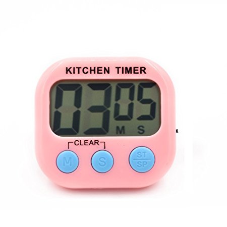 Upslon Digital Kitchen Timer (Pink)