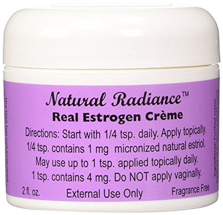 Natural Radiance Estrogen/Estriol Bioidentical Cream Jar, Unscented, 2 Ounce