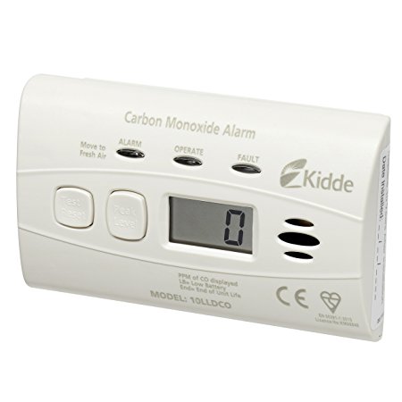 Kidde 10LLDCO Carbon Monoxide Alarm Digital Display With Sealed Battery