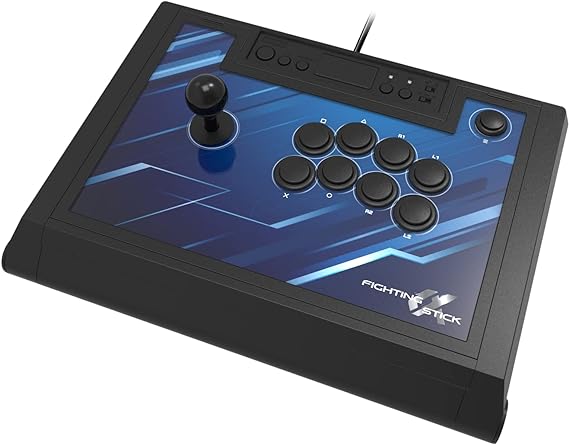 HORI Fighting Stick Alpha - Tournament Grade Fightstick for PlayStation 4, PlayStation 5, and PC - Officially Licensed by Sony