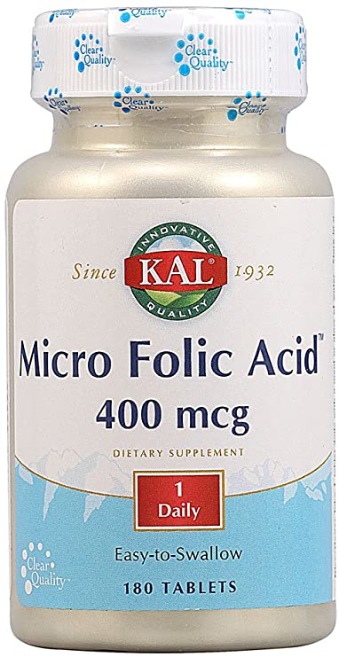 Micro Folic Acid 400mcg Kal 180 Tabs