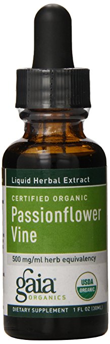 Gaia Herbs Passion Flower Vine, 1-Ounce Bottle (Pack of 2)