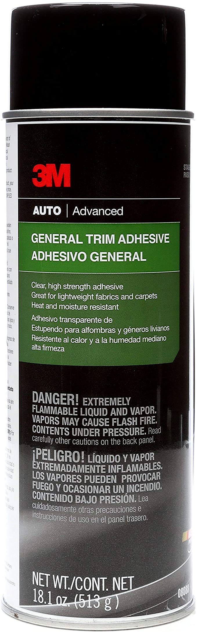 3M General Trim Adhesive, 08088, 18.1 oz Net Wt