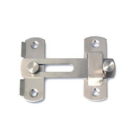 Alise MS9001 Stainless Steel Gate Latches Pet Gate-Latch Safety Door Lock,Brushed Finish