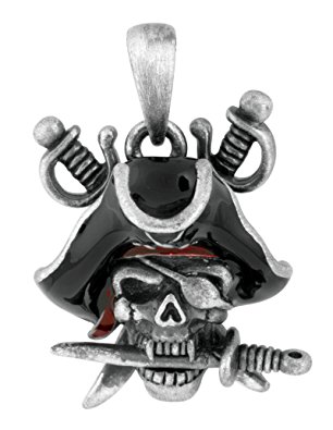 Davy Jones Pirate Skeleton Collectible Skull Pendant Necklace Jewelry