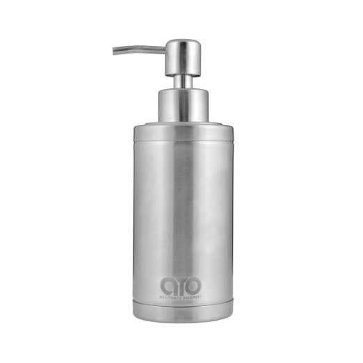 S1 High Quality Stainless Steel Liquid Soap or Lotion Dispenser with Pump made by All Thats Original, great for Bathroom