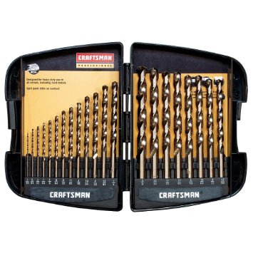 Craftsman 9-64085 Professional Cobalt Drill Bit Set, 21 Piece