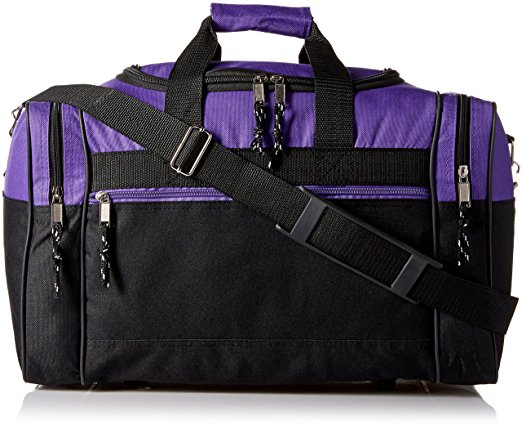 DALIX 17" Blank Duffle Bag Duffel Bag Travel Size Sports Durable Gym Bag
