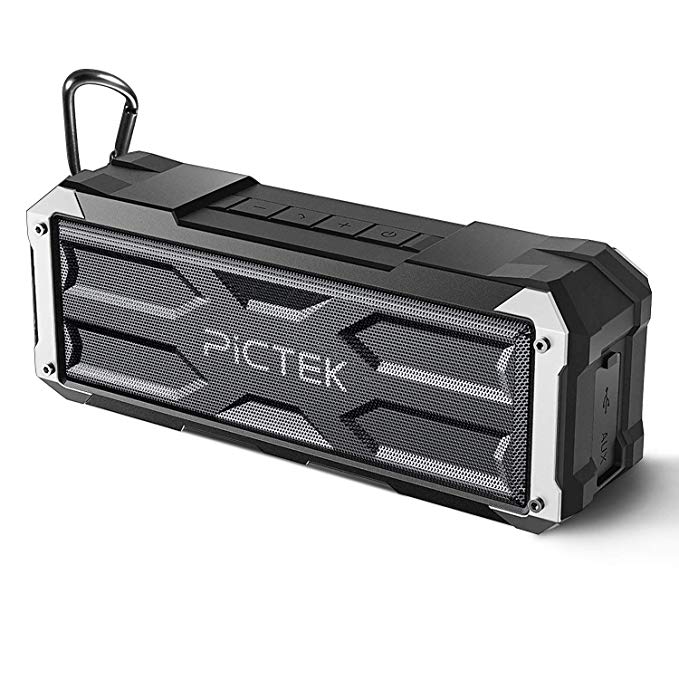 Bluetooth Speaker, Pictek Portable Bluetooth Speaker 20W with Waterproof IPX4 and Built-in Mic, Wireless Speaker with 30-Hour Playtime and Dual Enhanced Stereo Bass Driver for Car, Home, Party and Outdoor, Compatible with any Bluetooth Devices including iPhone, iPad and Samsung etc