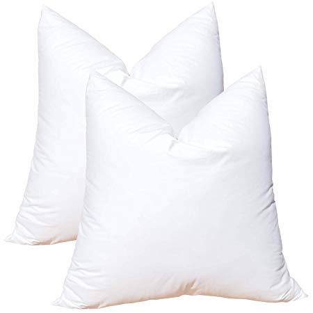 Pillowflex Synthetic Down Alternative Pillow Inserts for Shams (Set of 2 30 Inch by 30 Inch)