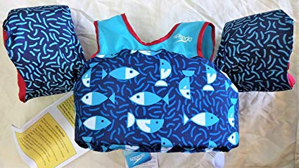Speedo Kids' UPF 50  Begin to Swim Printed Neoprene Swim Vest