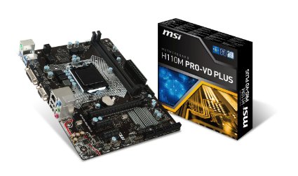 MSI Computer DIMM LGA 1151 Motherboards H110M PRO-VD PLUS