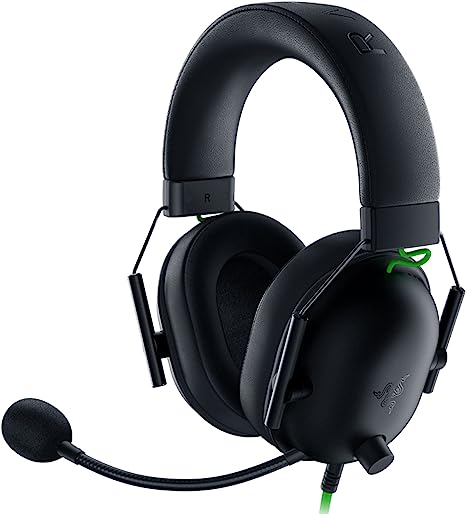 Razer BlackShark V2 X USB Wired Esports Gaming Headset: 7.1 Surround Sound - 50mm Drivers - 240g Lightweight Build - Noise Cancelling Mic - Hybrid Memory Foam Cushions - Long Lasting Comfort - Black