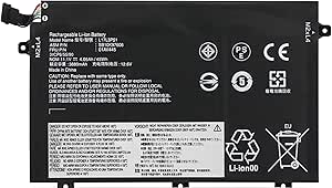 ASKC L17L3P51 Laptop Battery for Lenovo ThinkPad E480 E485 E490 E495 E580 E585 E590 E595 Series L17M3P51 L17M3P52 L17C3P51 01AV445 01AV446 01AV447 01AV448 SB10K97608 SB10K97609 11.1V 45Wh