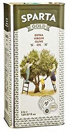SPARTA GOLD | Extra Virgin Olive Oil | Tin 5 Litre | Greek Product
