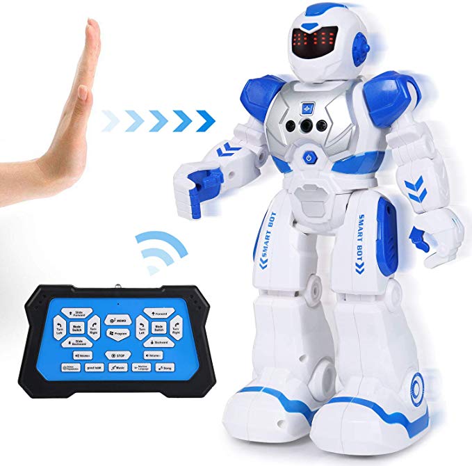 SGILE Robot Toy, RC Gesture Sensing Programmable Intelligent Robot with Infrared Controller for Kids