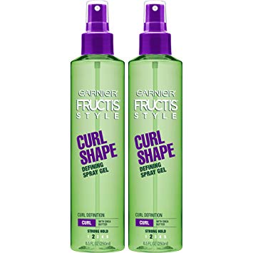 Garnier Fructis Style Curl Shape Defining Spray Gel, Curly, 8.5 oz. (Packaging May Vary), 2 Count