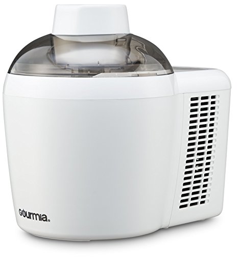 Gourmia GSI280 Automatic Ice Cream Maker with Internal Cooling System - No Pre Freezing Needed, Makes Hard & Soft Serve Ice Cream, Gelato, Sorbet & Frozen Yogurt Includes Free Recipe Book - 1.5 Pints