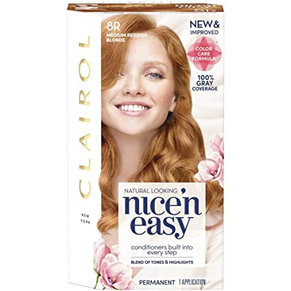Clairol Nice'n Easy [8R] Medium Reddish Blonde Permanent Hair Color 1 ea