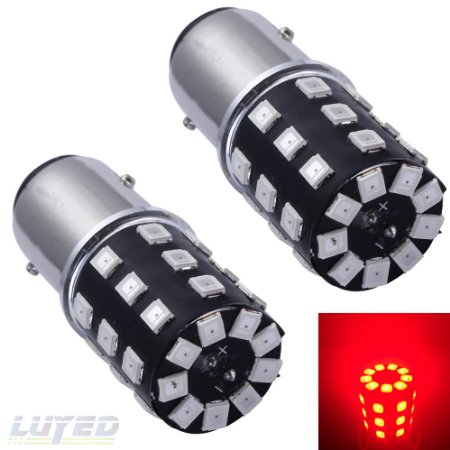 New generation!LUYED 2 x 800 Lumens Super Bright 1157 2835 33-smd RED Color 1157 2057 2357 7528 LED Bulbs used for tail lights,brake lights and turn signal lights