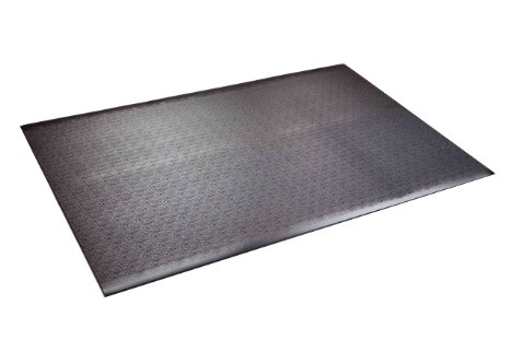Supermats Solid Heavy Duty P.V.C. Mat for Home Gyms/Weightlifting Equipment (4-Feet x 6-Feet)