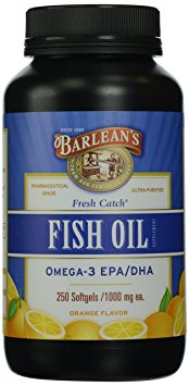 Fresh Catch Fish Oil, Omega-3 EPA/DHA, Orange Flavour, 250 Softgels