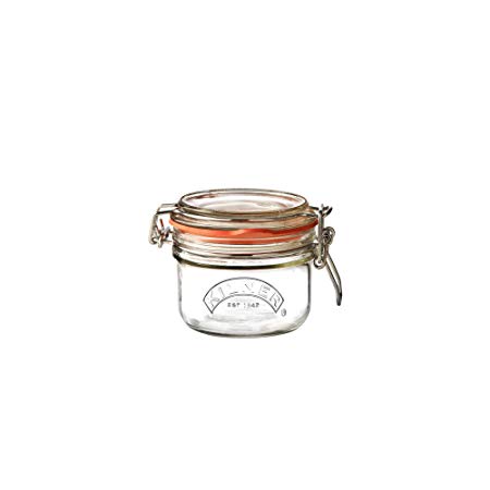 Kilner Clip Top Round Storage Jar, 0.12 Litre