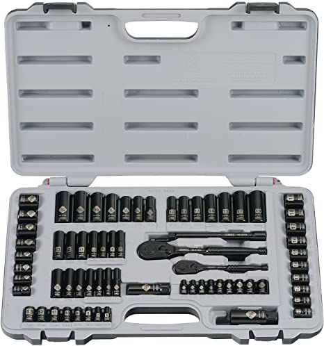 Stanley 92-824 Black Chrome and Laser Etched 69-Piece Socket Set