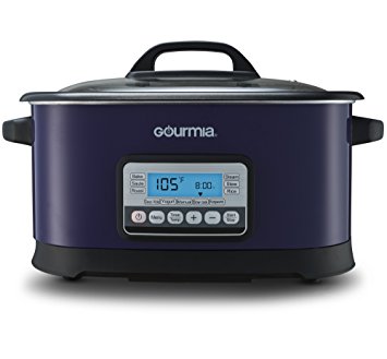 Gourmia GMC650P 11 in 1 Sous Vide & Multi Cooker - Purple Stainless Steel, LCD Display, Multiple Cooking Options, Bonus Accessories & Cookbook