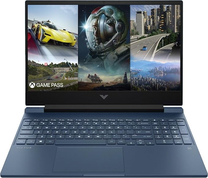 HP Victus 15.6" Full HD 144Hz Gaming Laptop, Intel Core i5-13420H, 16GB Memory, NVIDIA GeForce RTX 3050, 512GB SSD, Bluetooth, Wi-Fi, Backlit Keyboard, Windows 11, Performance Blue