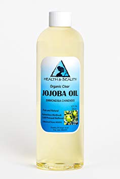 Jojoba Oil Clear Organic Carrier Cold Pressed Refined 100% Pure 12 oz