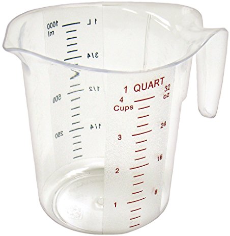 Winco Measuring Cup, Polycarbonate, 1-Quart