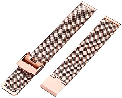 Alpine Stainless Steel Wire Mesh Watch Band, Straight Ends in Sizes 14-22 mm