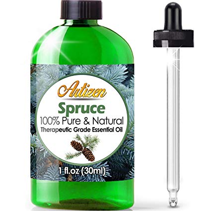 Artizen Spruce Essential Oil (100% PURE & NATURAL - UNDILUTED) Therapeutic Grade - Huge 1oz Bottle - Perfect for Aromatherapy, Relaxation, Skin Therapy & More!