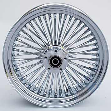 16" CHROME FAT SPOKE REAR WHEEL FOR HARLEY XL 00-07, SOFTAIL 00-07, DYNA 00-07