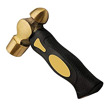 1 Lb Brass Hammer with Short Handle (Stubby)