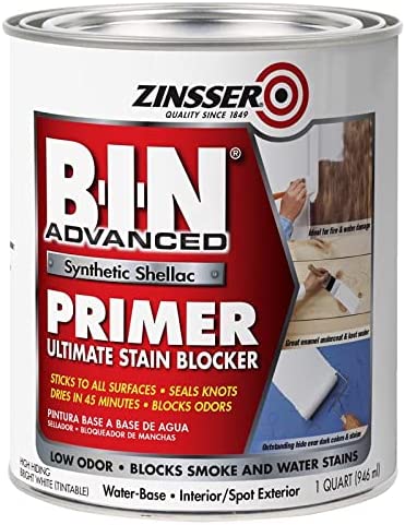 Zinsser  BIN Advanced  White  Primer and Sealer  For All Surfaces 1 qt.