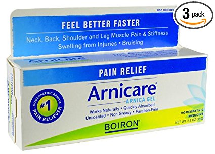 Boiron Homeopathic Medicine Arnicare Gel for Muscle Aches, 2.6-Ounce Tubes (Pack of 3)